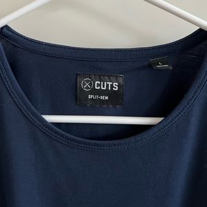 Cuts Clothing Split-Hem Tee Pacific Blue (Fall 2021 collection)